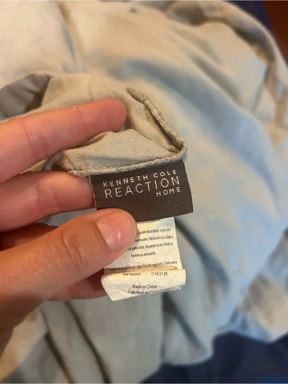 Kenneth Cole Reaction blue/gray  Duvet Cover cal king